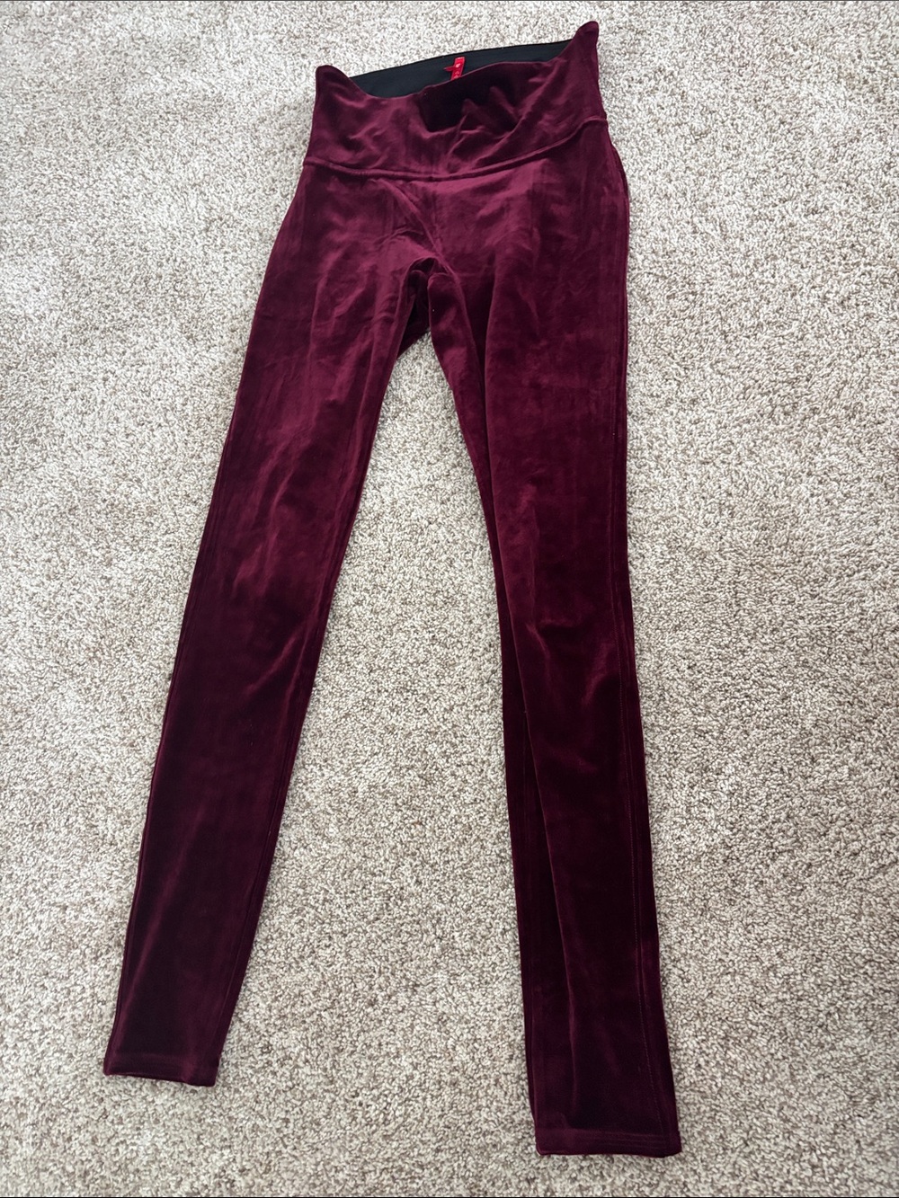 Spanx velvet leggings